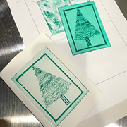 Creative workshop: Drypoint print your own Christmas cards