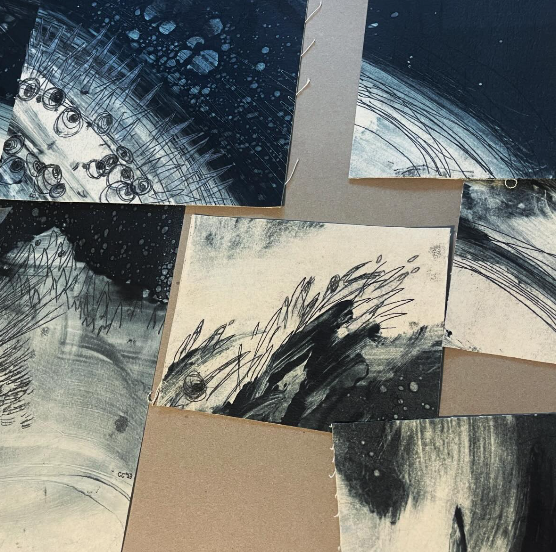 Trace Monotype Printing Demo Open Studio with Charlotte Cooper