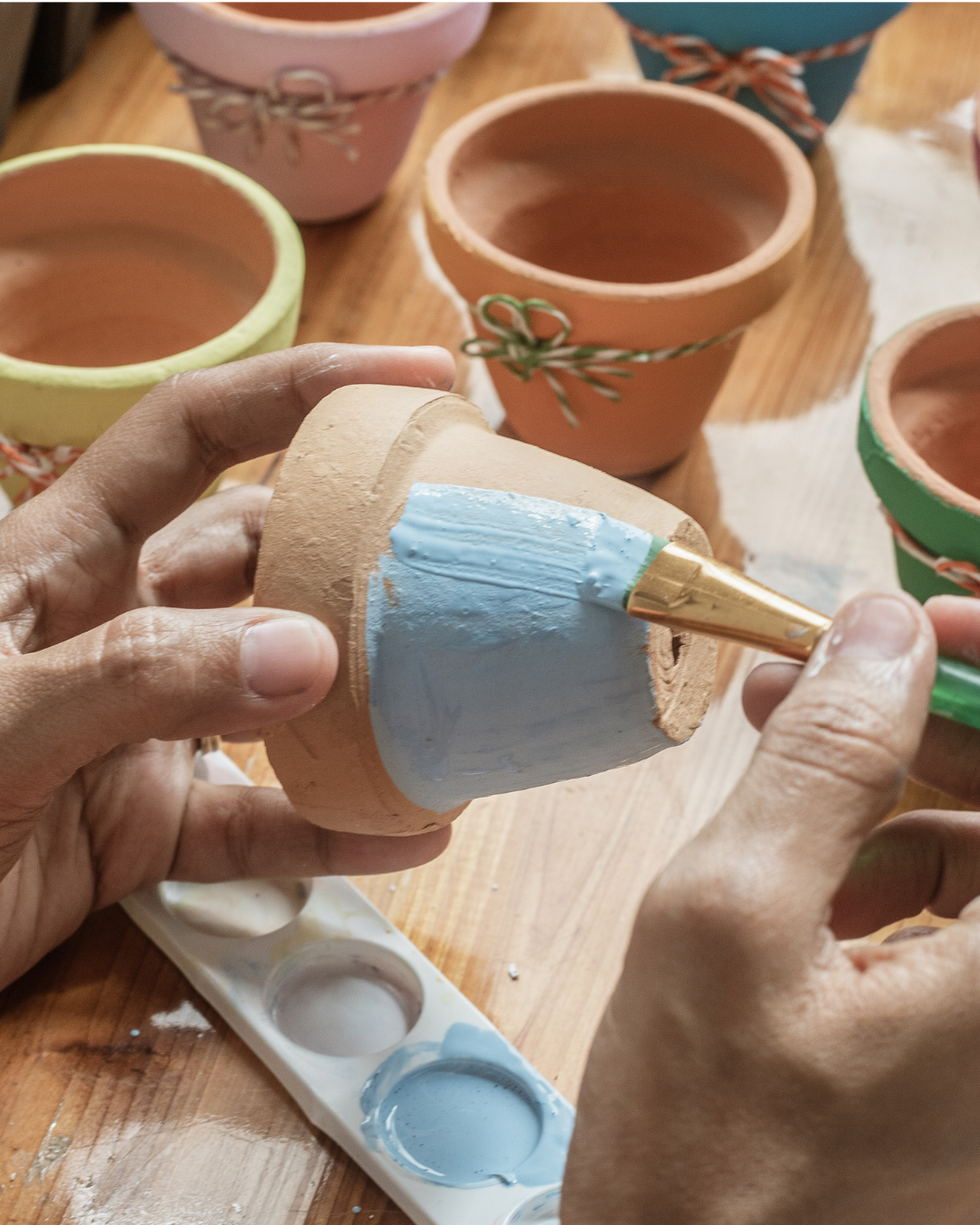 Plant pot decorating workshop